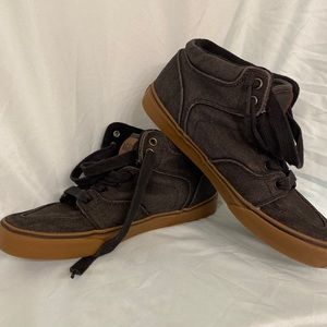 Vans black denim off the wall size 7 mens